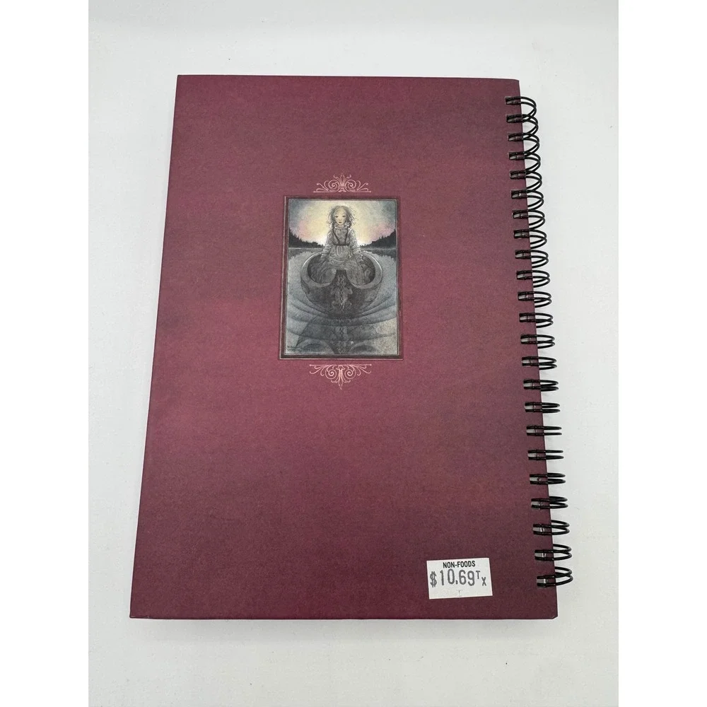 Vintage 2001 Sulamith Wulfing Journal Amber Lotus Spiral Lined Fairy Tale Art
